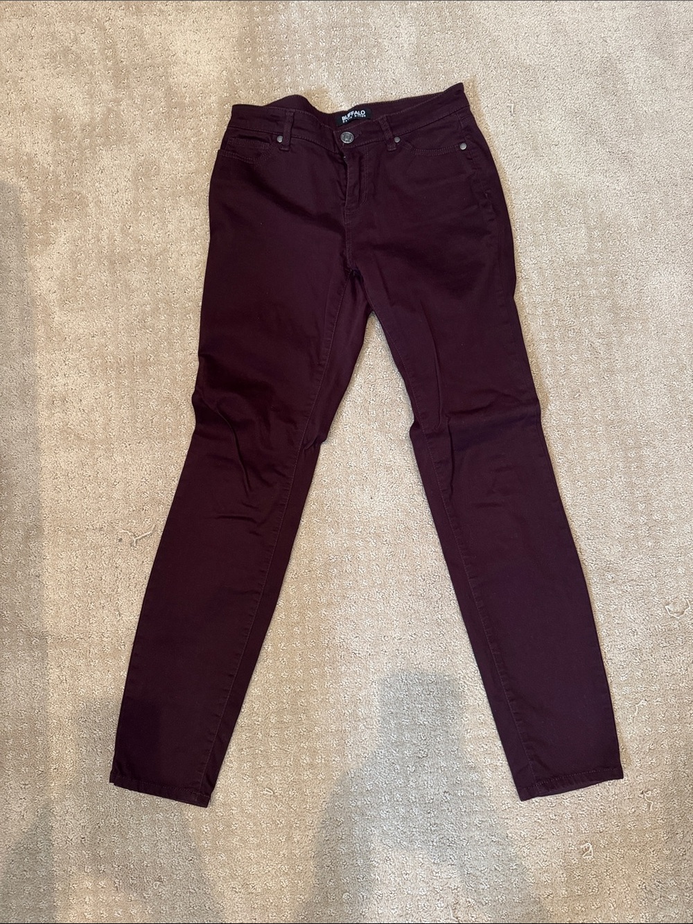 Buffalo David Bitton Maroon Slim Pants